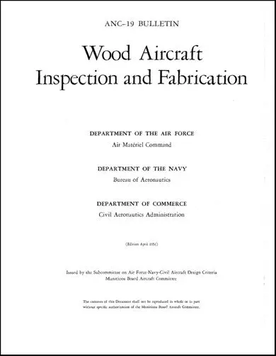 Us Government Anc-19 Bulletin 1951 Bulletin (Anc-19) 1