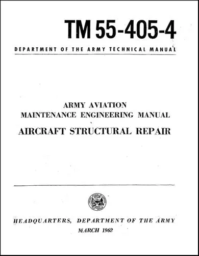 Us Government A-C Structural Repair 1962 Maintenance (Tm-55-405-4) 1