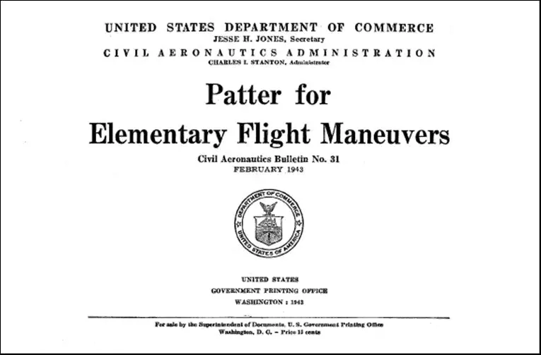 Us Government Patter For Elementary Flight Civil Aeronautics Bulletin No. 31 (No.-31) 1