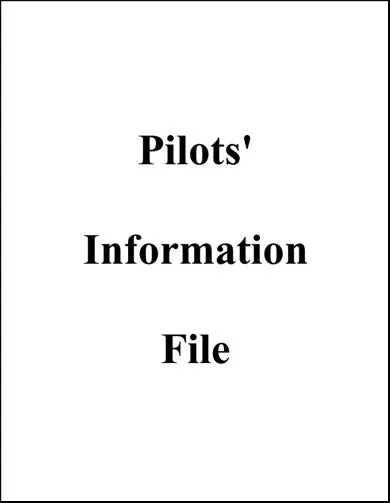 Us Government Pilot's Information File 1943 Aaf Regulation (62-15) 1