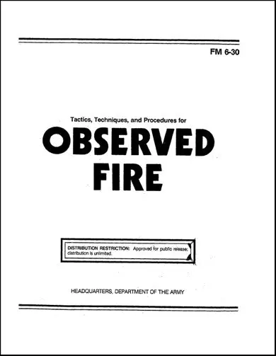 Us Government Observed Fire 1991 Field Manual (Fm-6-30) 1