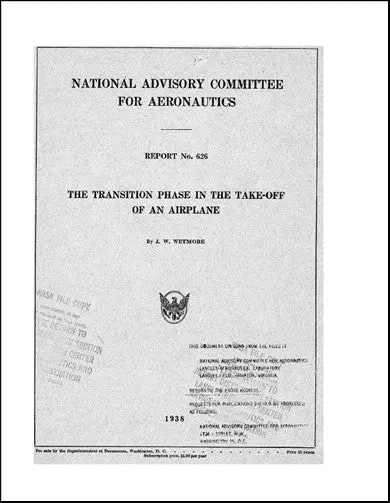 Us Government Transition Phase In Take-Off Naca Report (No.-626) 1