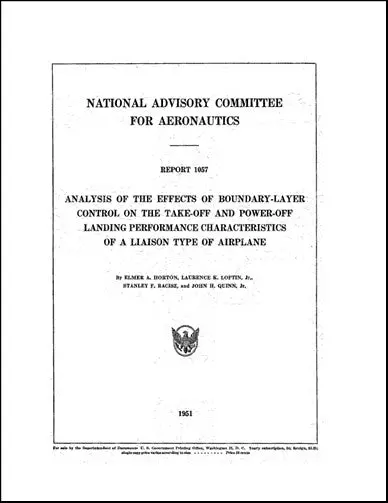 Us Government Analysis Of The Effects Naca Report (No.-1057) 1
