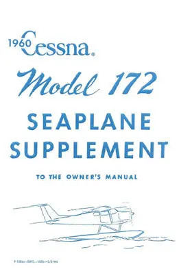 Cessna 172 1960 Seaplane Supplement Seaplane Supplement (P188a-13) 1
