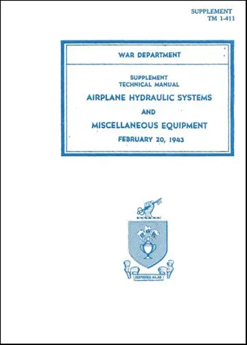 Us Government Airplane Hydraulic Systems Technical Manual (Tm-1-411-No.-2) 1