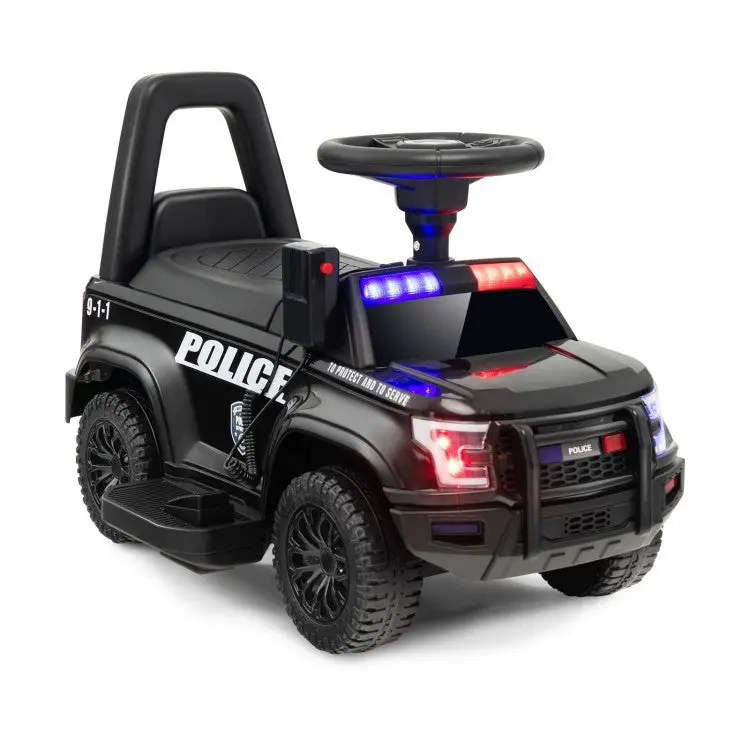 6V Kids Ride On Police Car With Real Megaphone And Siren Flashing Lights 1
