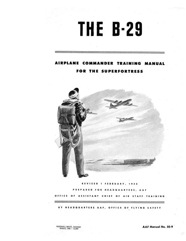 Boeing B-29 Training Manual Training Manual (50-9) 1