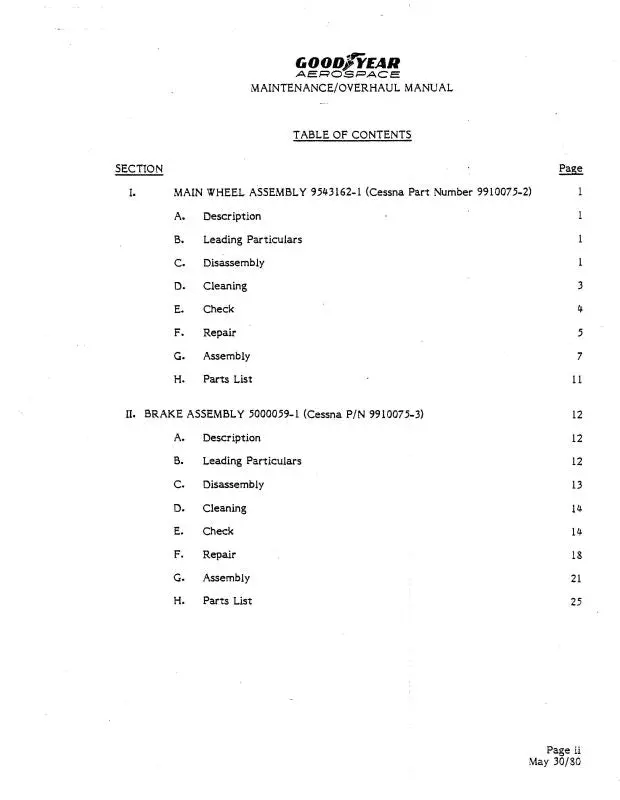 Aircraft Braking Systems Q69-17 Wheel & Brake Maintenance-Overhaul Manual (2550) 1