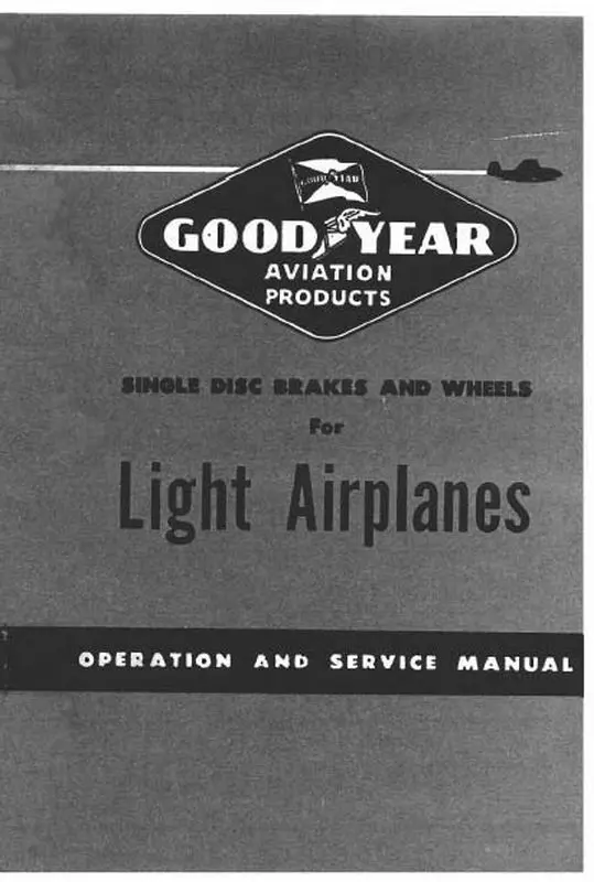 Goodyear Single Disc Brakes & Wheels Operation And Service Manual (Gysingledisc-M-C) 1