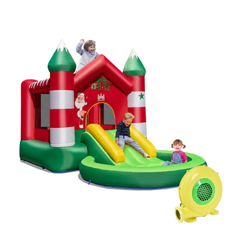 Inflatable Bounce House With Blower For Kids Aged 3-10 Years 1