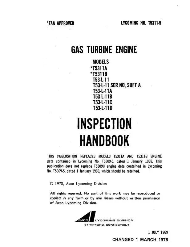 Lyt5311a,B,T53l In C Inspection Handbook (T5311-5) 1
