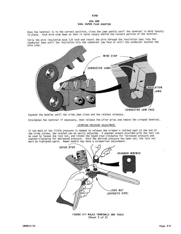 King Kda688 Dual Super Flag Adapter Installation Manual (006-0503-00) 1