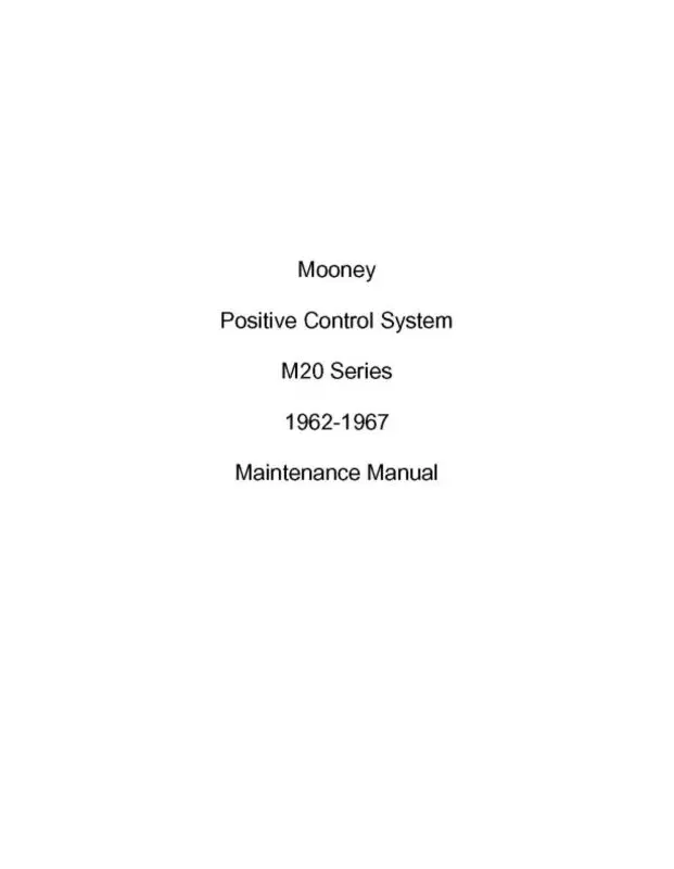 Brittain Industries Mooney Pc Systems M20 Series Maintenance Manual (Bnmooneypcsys-M-C) 1
