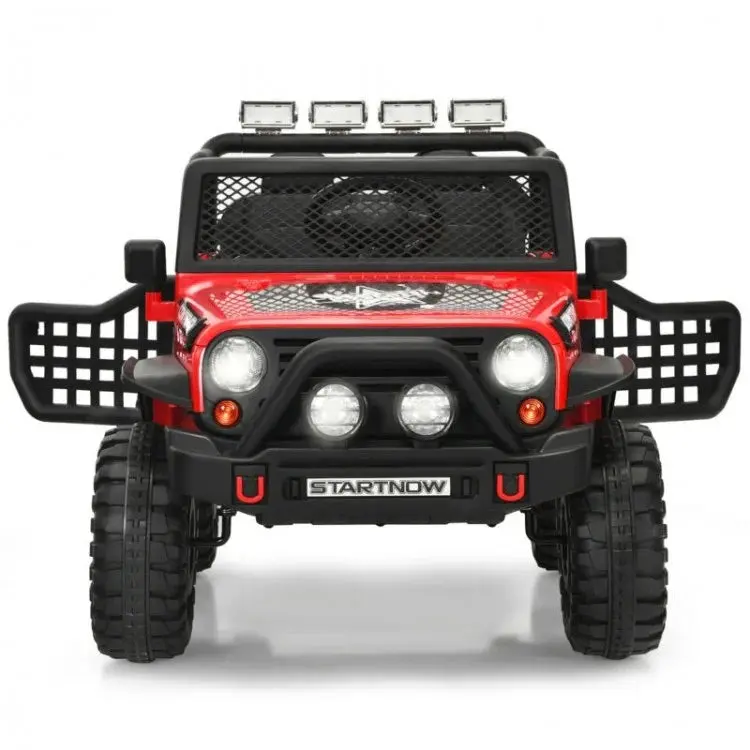 12V Kids Remote Control Electric Ride On Truck Car With Lights And Music 4