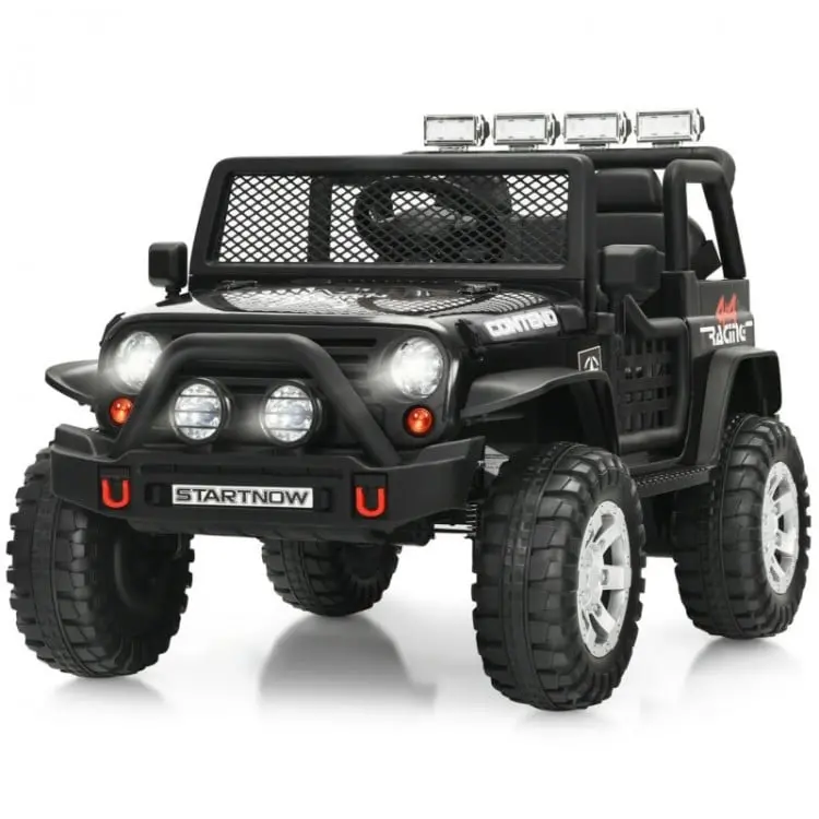 12V Kids Remote Control Electric Ride On Truck Car With Lights And Music 1