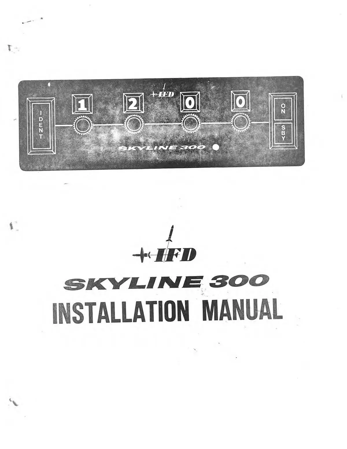 Ifd Skyline 300 Installation Manual (If300-In-C) 1