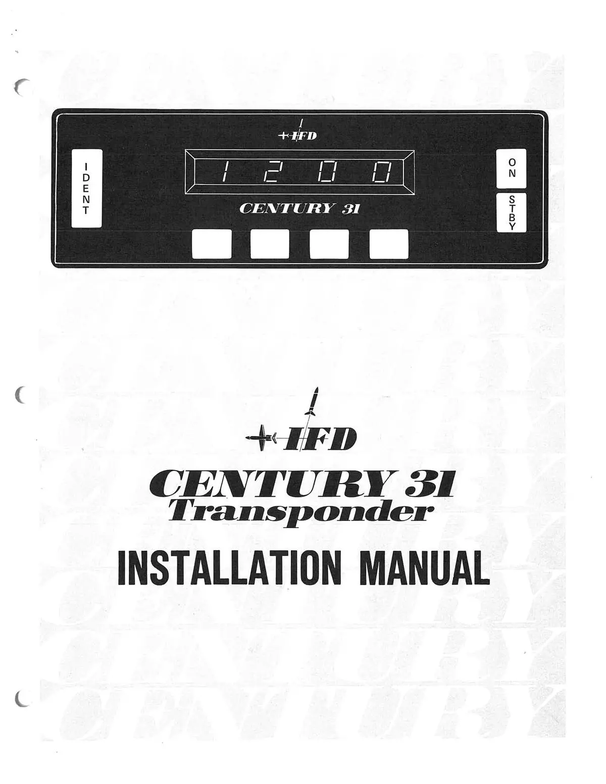 Ifd Century 31 Transponder Installation Manual 1