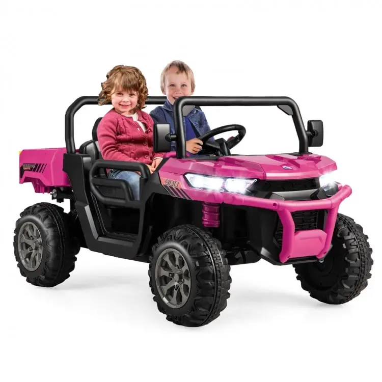 2-Seater Kids Ride On Dump Truck With Dump Bed And Shovel 1