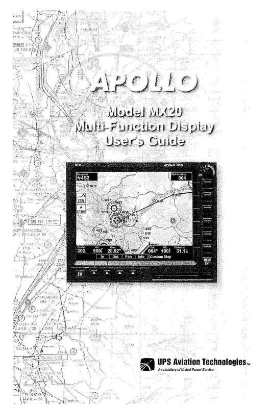 Ii Morrow Inc Apollo Mx20 User's Guide (Mrmx20-Ug-C) 1