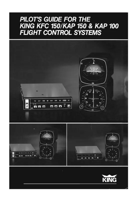 King Kfc150, Kap 150 & Kap 100 Pilot's Guide (Kikfc-Pg) 1