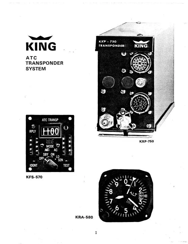 King Kfs-570, Kxp-750, 750A, Kra-580 Atc Maintenance & Overhaul Manual (Kiatctranssys-M) 1