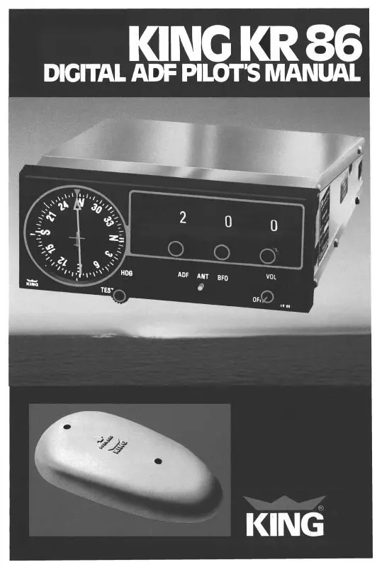 King Kr 86 Automatic Direction Finder Operations (Kikr86-75-Op-C) 1