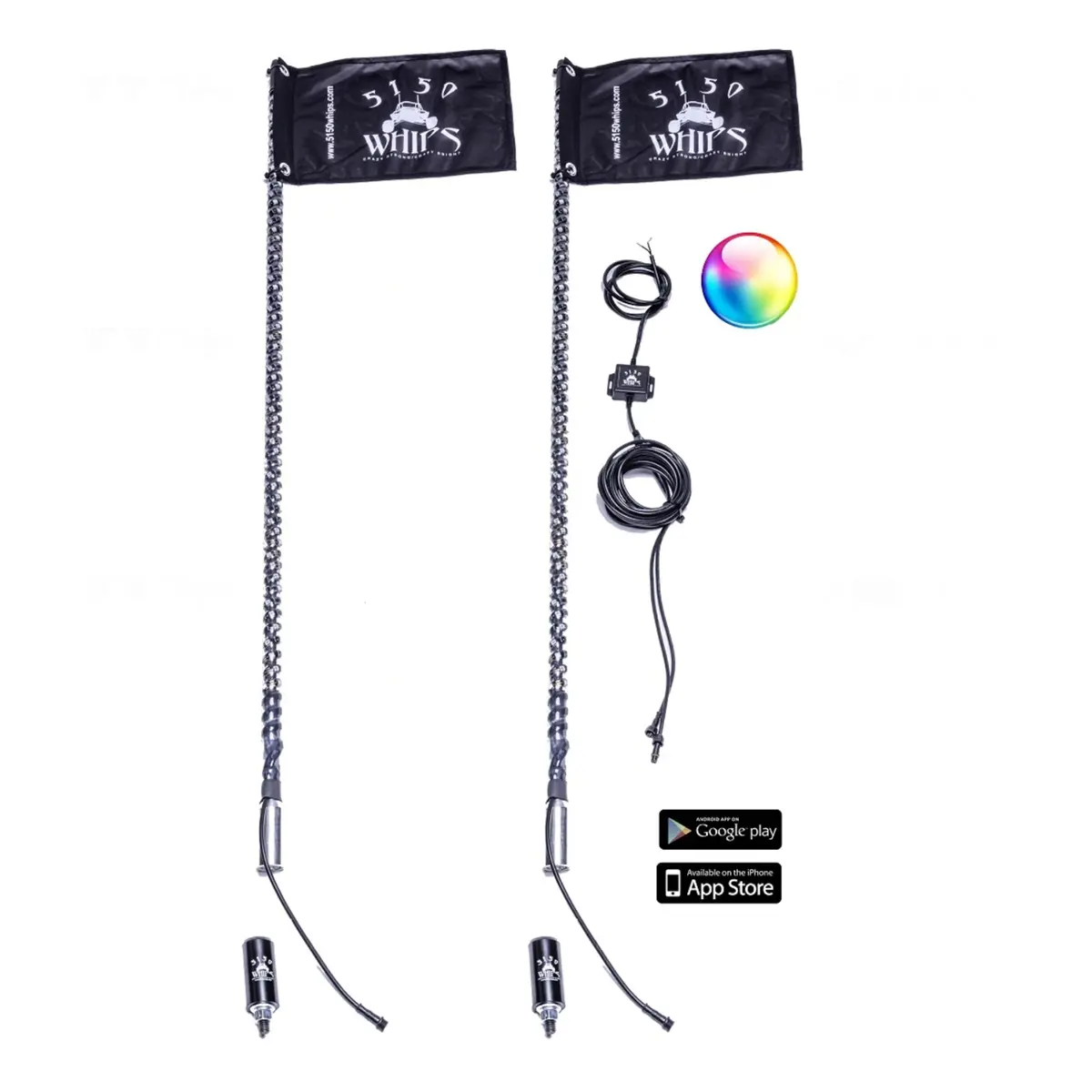 5150 Whips- 187 Led Whip (Pair) 1