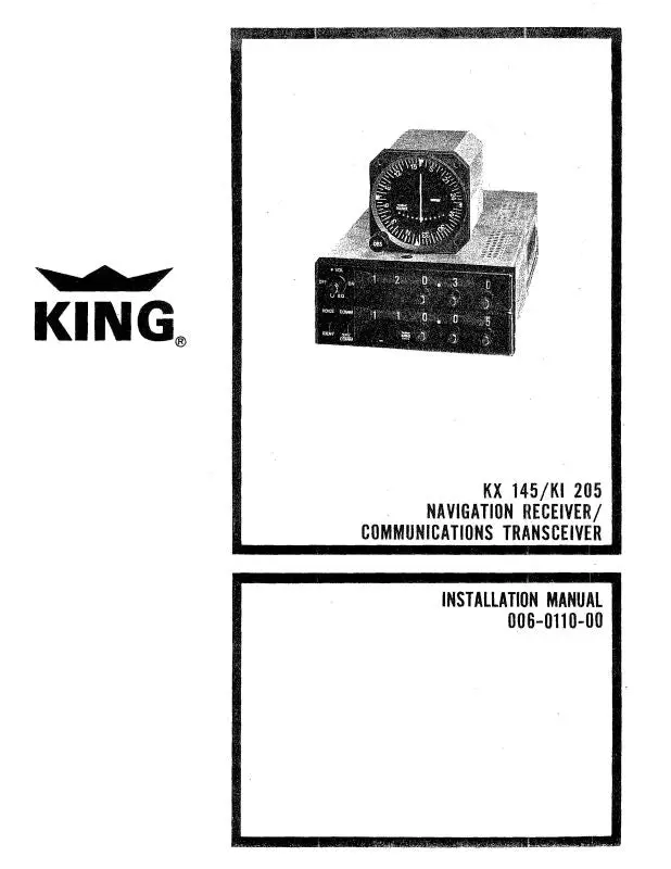 King Kx 145-Ki 205 Nav Rec-Com Tran Installation (006-0110-02-In) 1