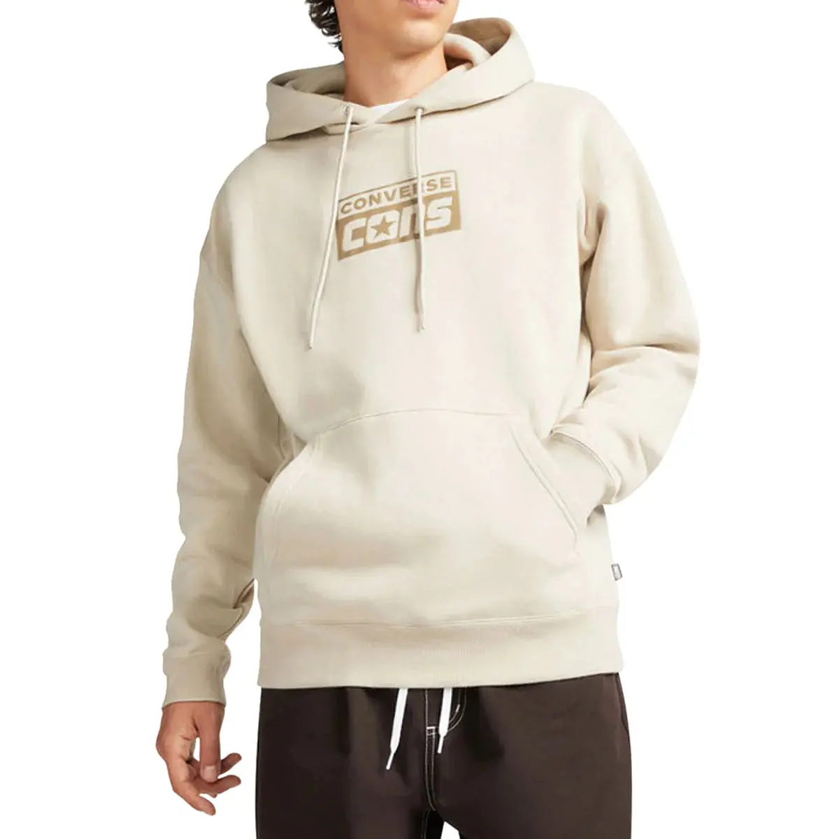 Converse Cons Fleece Pullover Hoodie Beach Stone 1