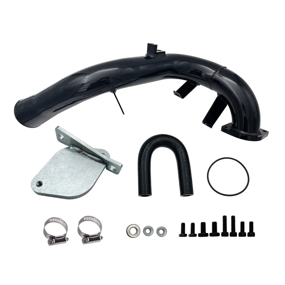 Trucktok 2007-2010 6.6L Duramax Lmm Egr Delete Kit High Flow Intake Elbow Pipe Tube 1