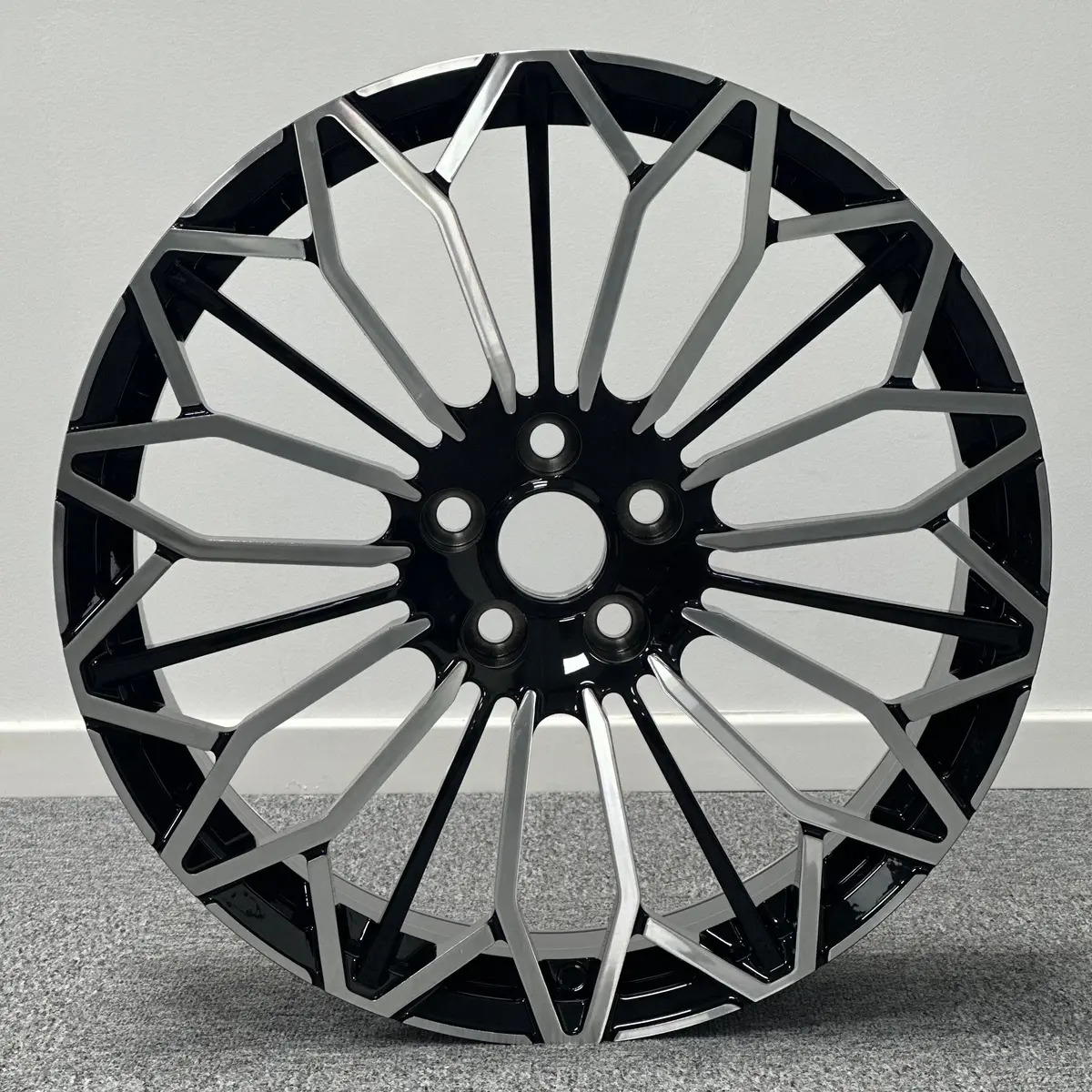 Lexus Rx Style Wheels Aviation Grade Forged Aluminum Alloy Rims 20 X 8.0 5X114.3 Black Machine Face Set Of 4 1