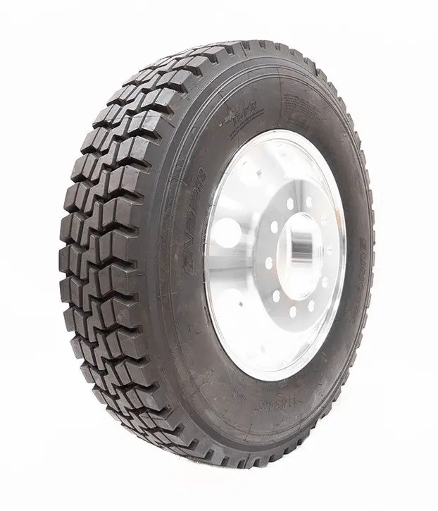 (Set Of 200) 11R 24.5 16 Pr Open Shoulder Drive Truck Tire With 24.5 X 8.25 Wheel (Mounted) X200 1