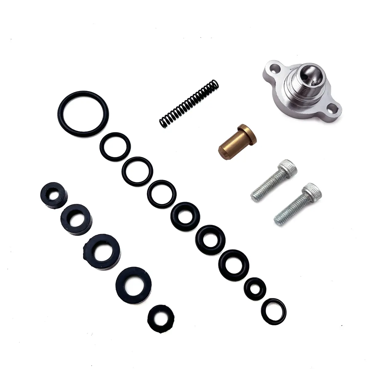 Trucktok 1999-2003 7.3L Ford F250 F350 F450 F550 Powerstroke Diesel Fuel Pressure Regulator Valve Cap Blue Spring Kit 1