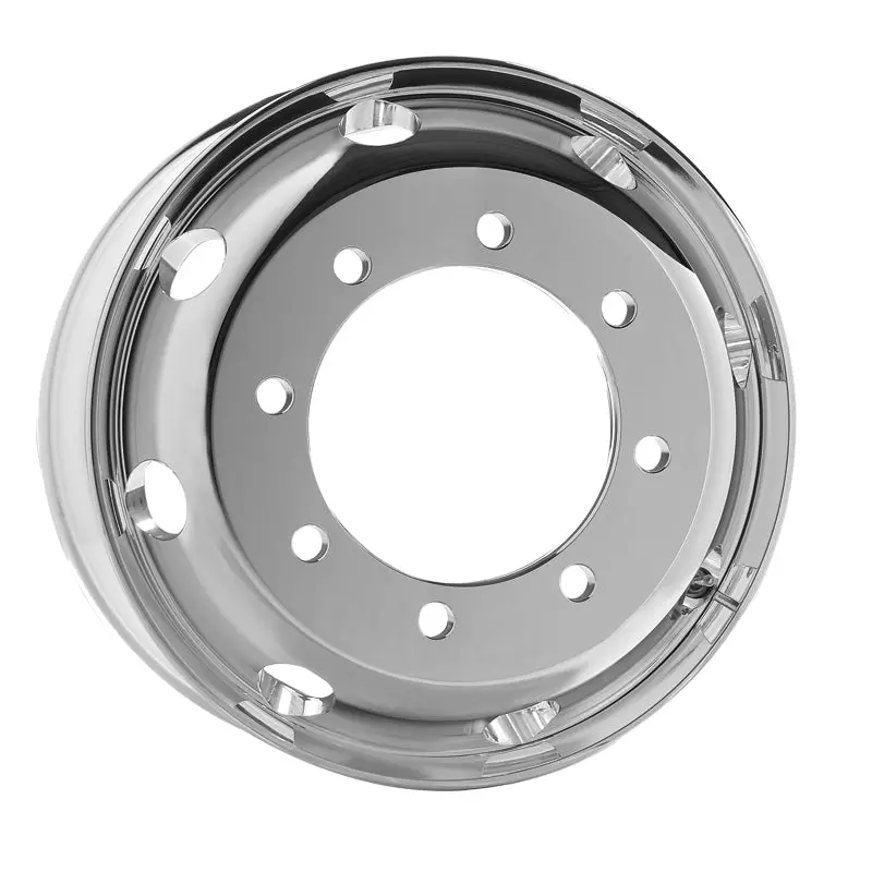 Truck Wheels 19.5 X 7.5 Forged Aluminum Rims Both-Side Mirror Polished 1