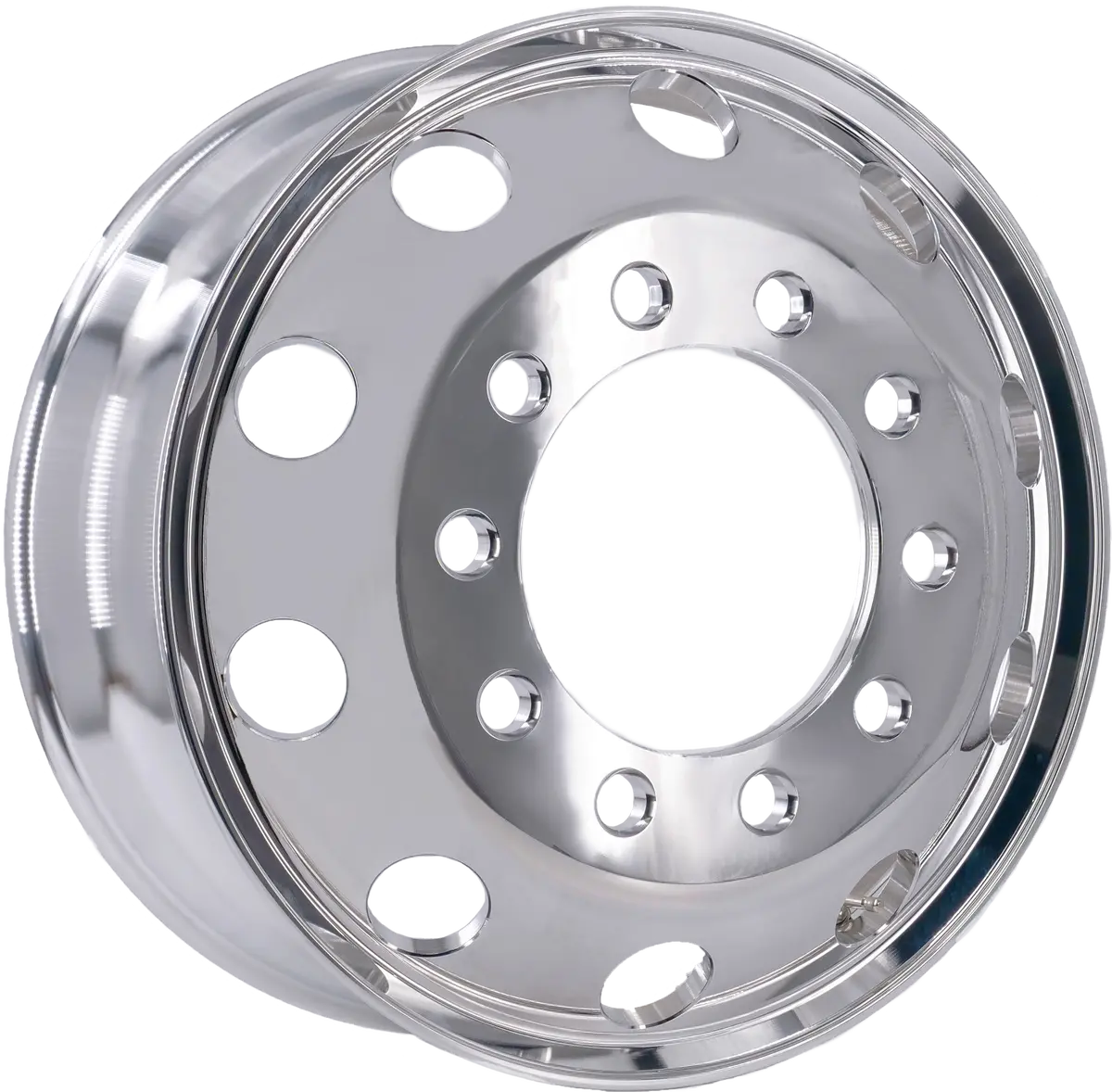 22.5X8.25 Truck Wheels 4Pcs Forged Aluminum Rims $235 Each Bulk Price Both-Side Polished Mirror Hub-Piloted 1
