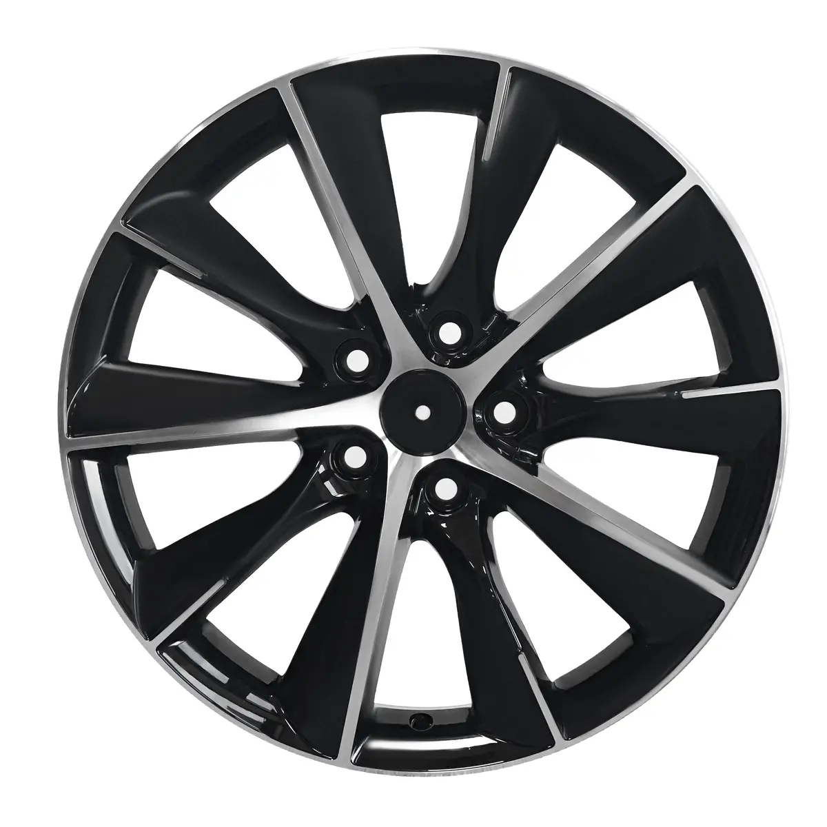 Tesla Wheels 18X7.5" Pcd 5X114.3Mm Black Machine Face 4Pcs Model Y 3 1