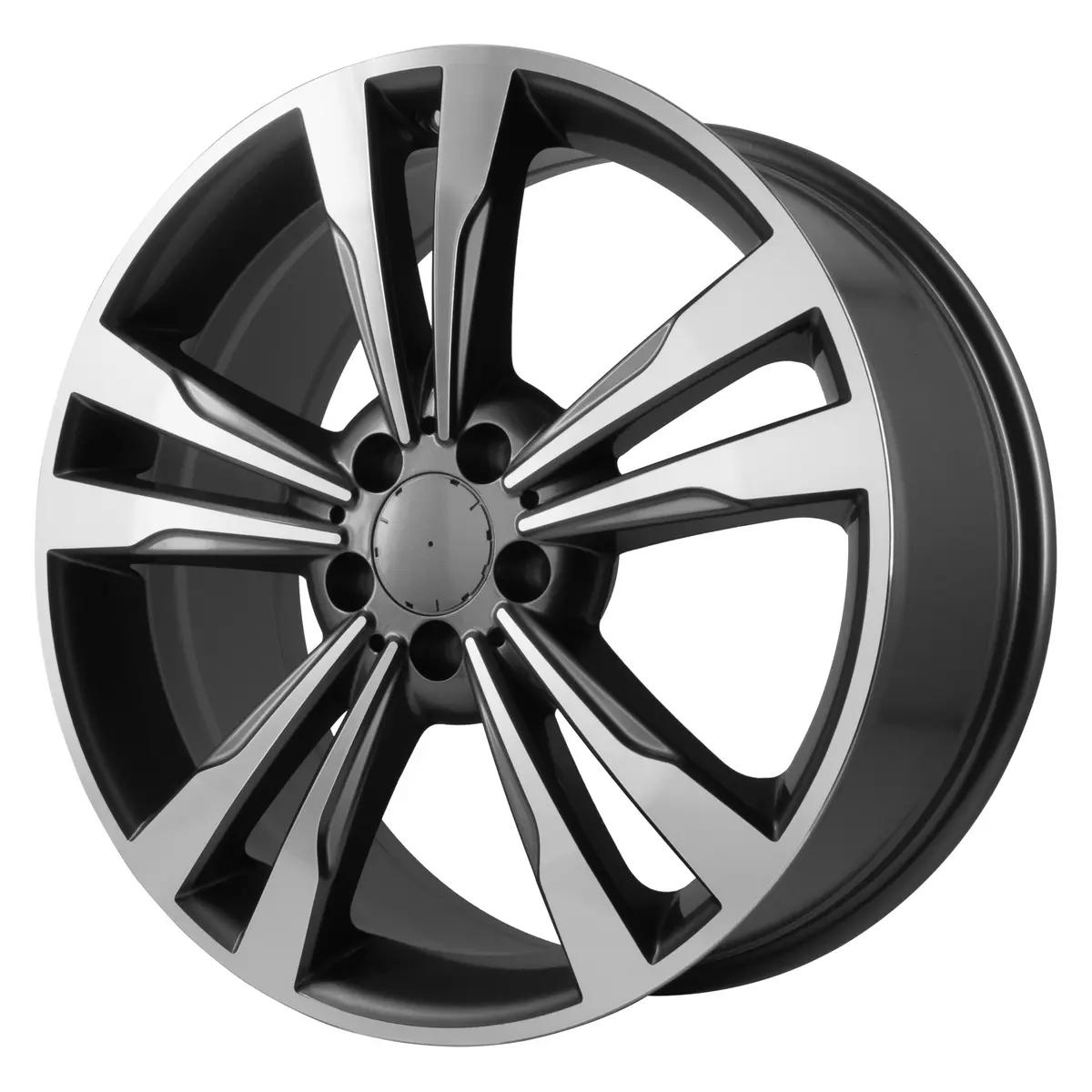 Gunmetal Rims For Mercedes – 19X8.5 5X112 Machined Wheels (Set Of 4) 1