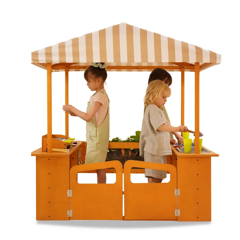 Avenlur | Avenlur Sumac Outdoor Wooden Play Market, Mud Kitchen & Grill Station 1