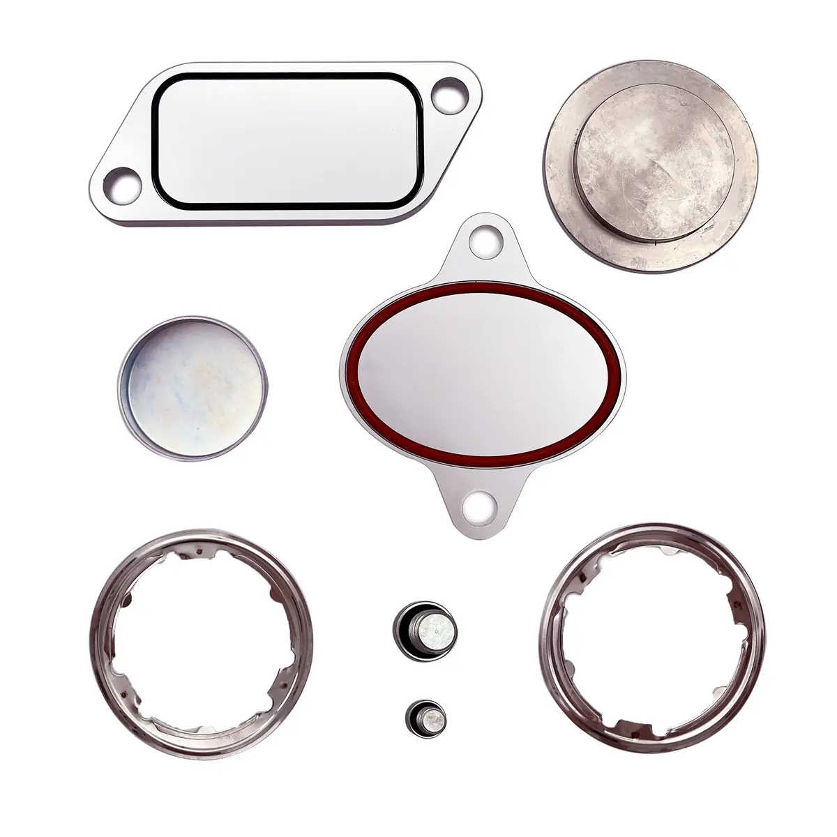 Trucktok 2007-2010 Cummins Isx Cm871 Egr Plug Kit Stage 2 Plates And Plugs Aluminum 1