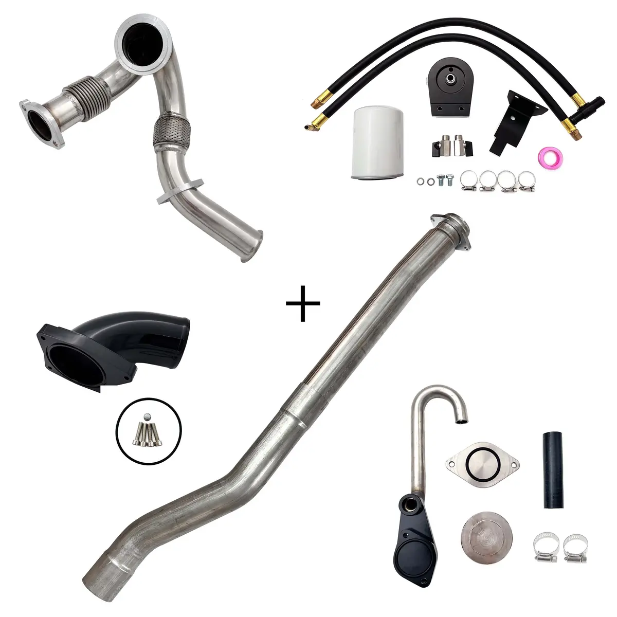 Trucktok 2003-2007 6.0L Ford Powerstroke Dpf/Egr/Ccv/Up Pipe Kit 1