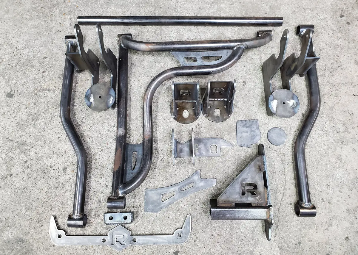 2014-2018 Silverado Sierra Rear Air Bag 3 Link Wishbone Suspension Kit For Regular & Wide Wheels 1