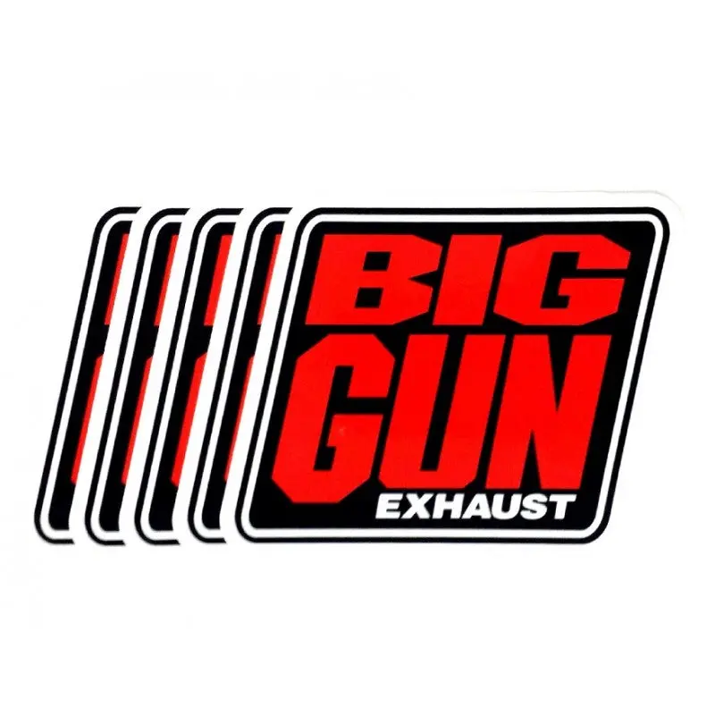 Gear - Big Gun Exhaust Logo Decal - 5 Pack (4.25" X 4.25") 1