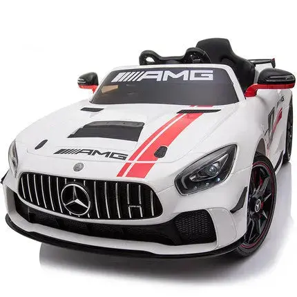 Mercedes Benz Amg Gt4 12V Kids Ride On -White 1