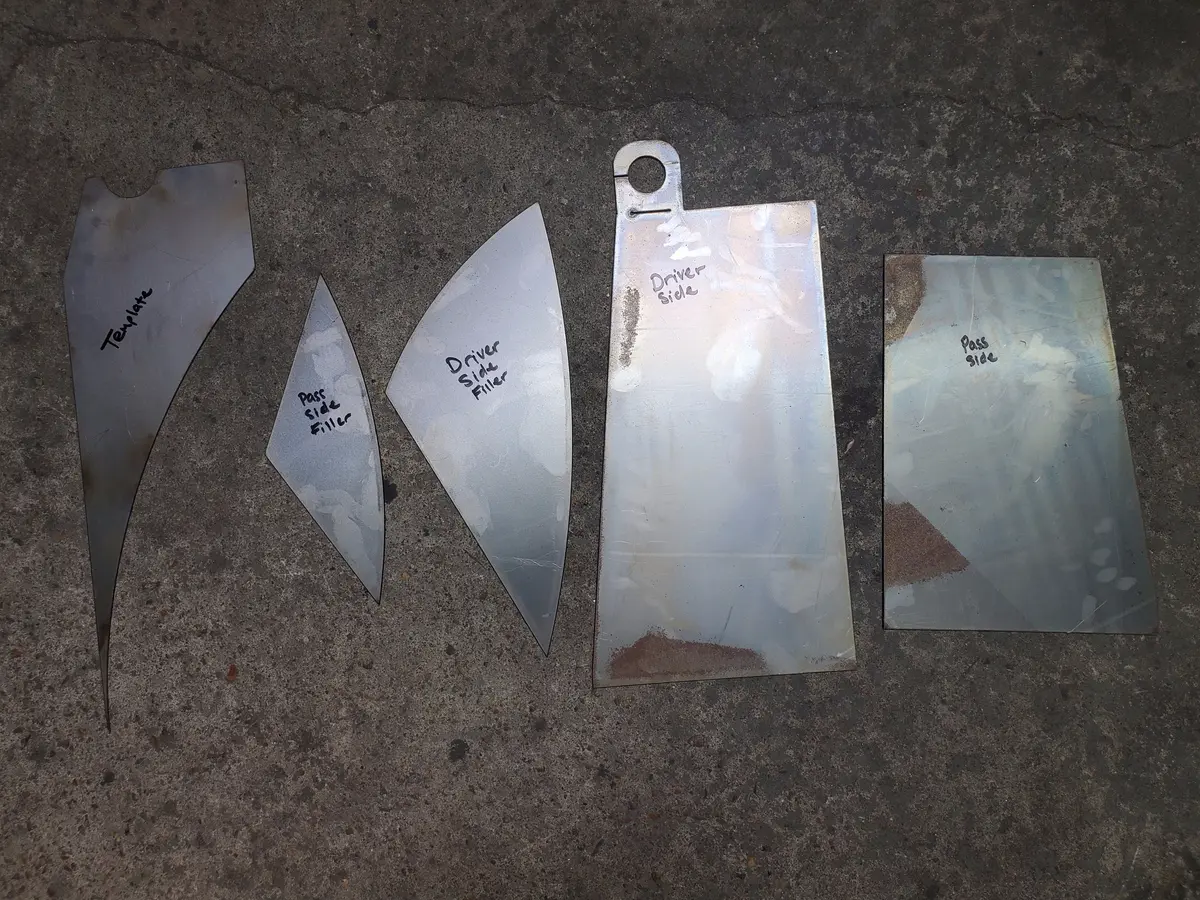2007-2013 Silverado Sierra Fire Wall Plates For Bagged & Dropped Trucks 1