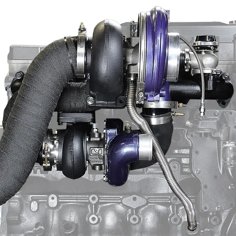Ats Aurora 3000/5000 Compound Turbo System Fits 1998.5-2002 5.9L Cummins 1