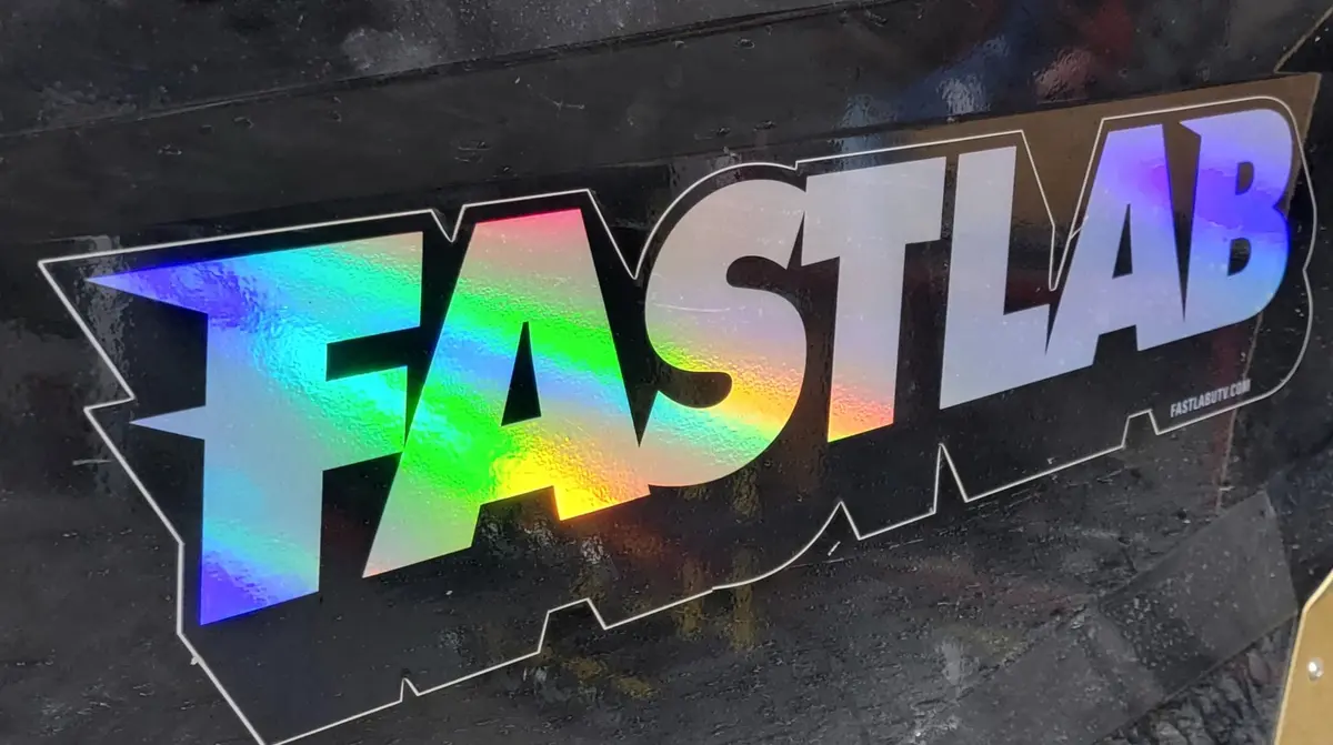 Fastlab Holographic Large Decal - 21" X 5" 1