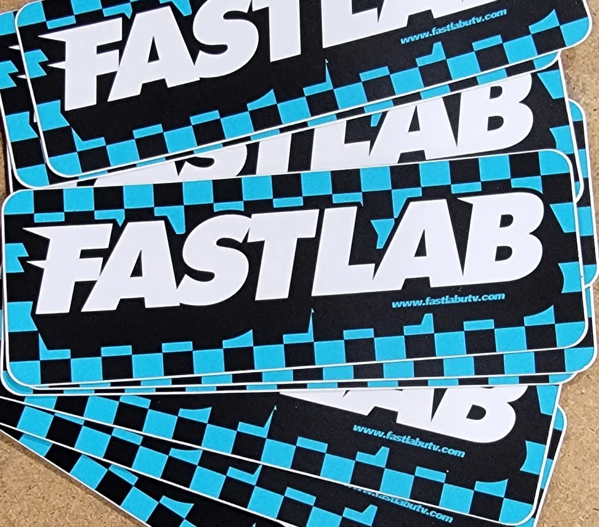 Fastlab Checkers 5" X 1.75" Decal 1