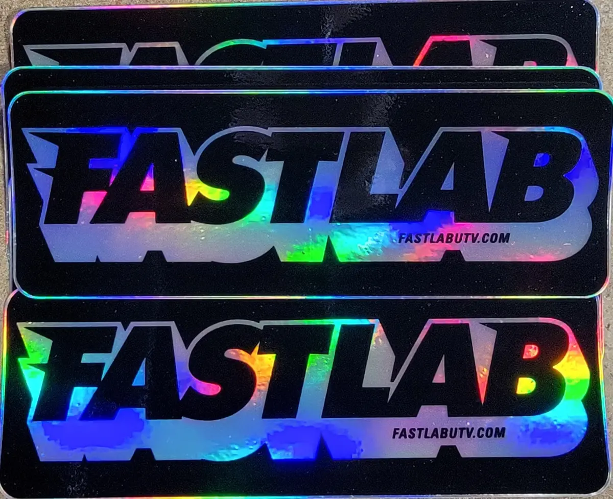 Fastlab Holographic 5" X 1.75" Decal 1
