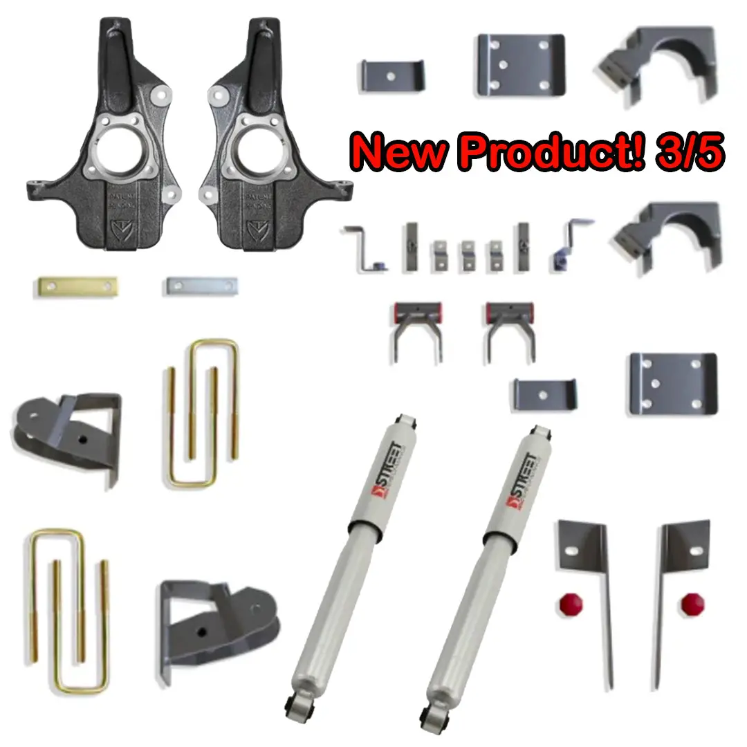 2019-2024 Silverado/Sierra 3/5 Drop Kit Fits All Cabs 2Wd/4Wd 1