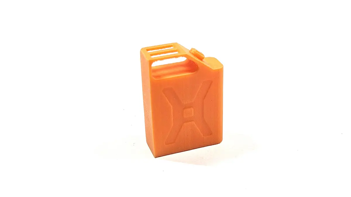 Orange 3D Printed Scale Fuel / Jerry Can 1